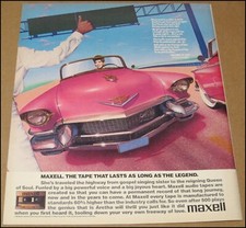 1986 Aretha Franklin Maxell Print Ad Advertisement Vintage 10x12 Lowenbrau Beer
