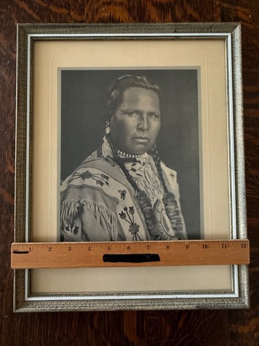 Vintage TJ Hileman OWEN HEAVY BREAST Native American Photogravure Portrait 1927 - Picture 13 of 14