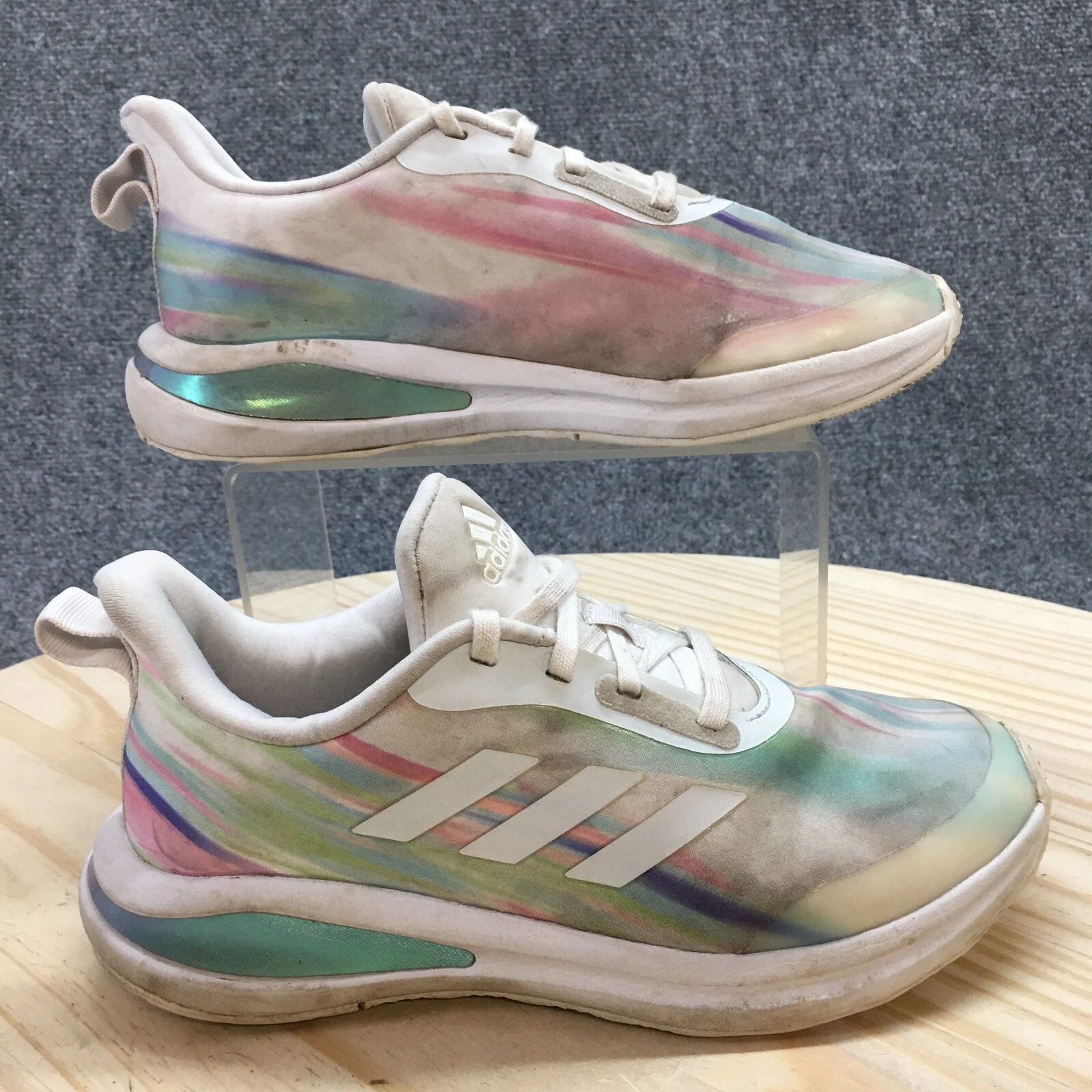 Scarpe Adidas Youth 4 FortaRun Grafiche Running Sneakers Multicolore Stringate Q46202