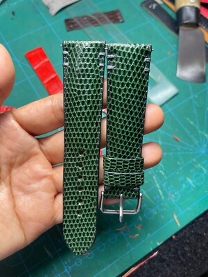 Genuine Real Lizard skin leather watch strap band 10...17 18 19 20 21 22 23 26mm