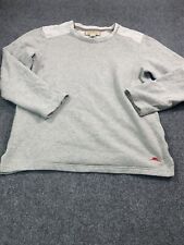 Tommy Bahama Sweater Mens Medium Gray Long Sl...