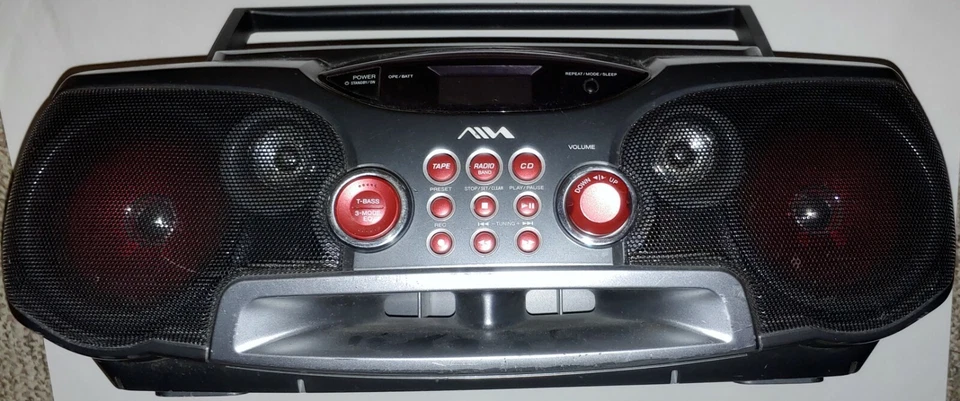 Aiwa CSD-FD88 CD-R/RW AM/FM Stereo Radio Cassette Tape player Recorder Boombox - Image 2 of 4