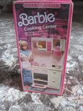 1987 Barbie Sweet Roses Kitchen Cooking Center Oven/Microwave with Original Box