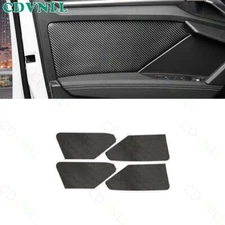 For Audi A3 S3 RS3 22-2024 Carbon Fiber Leather Inner Door Anti-Kick Panel Trim