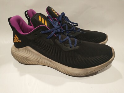 Size 11.5 - Adidas Alphabounce+ Run EM Black Real Gold for 