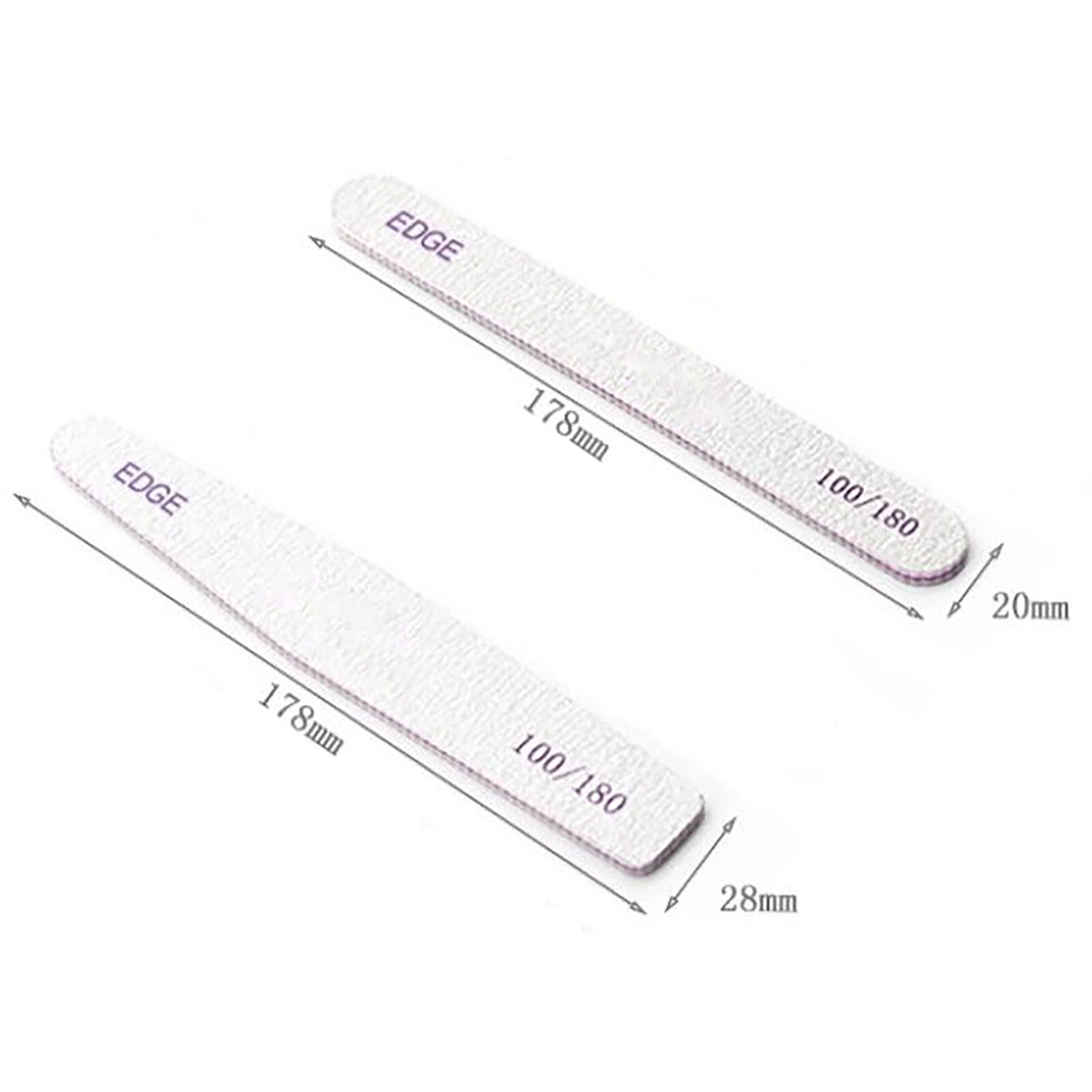 Nail Files Buffer Professional 100/180 Grit Nail Acrylic Manicure