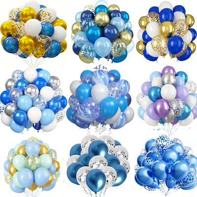 Jungen Blau Geburtstag Party Deko Luftballons Avengers Babyparty Partyballons