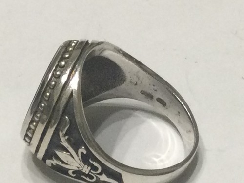 ANELLO ARGENTO ED ONICE UNISEX.NUOVO MISURA 17.SUPER SCONTO X CHIUSURA ATTIVITÀ - Foto 5 di 6
