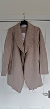 Rabato Wrap Belted Coat In Light Tan