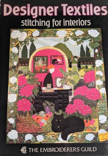 1988 Designer Textiles Hardcover Art Stitching for Interiors Embroidery 80s Vtg - Picture 3 of 16