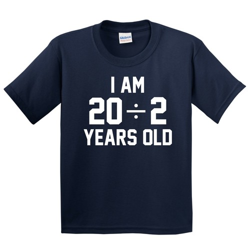 10th Birthday Shirt - I Am 20 Divided By 2 - 10 Year Old Funny Math Kids T-Shirt - Picture 4 of 4