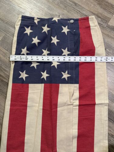 Vtg Cambridge Dry Goods Shirt Skirt American Flag Patriotic Stars Stripes 10/12 - Picture 2 of 18