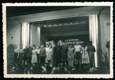 DDR Theater-Aufführung mit Blackfacing in Brandis 1950er - Foto 10x7cm