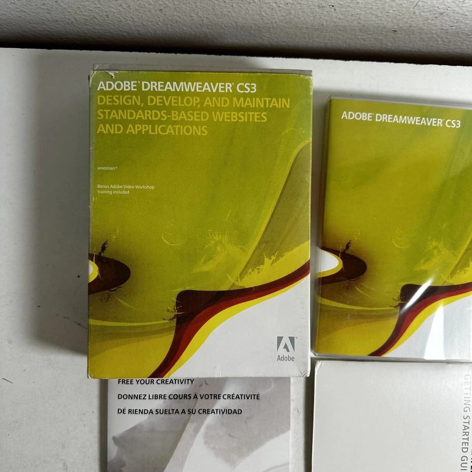 Adobe Dreamweaver CS3 Graphics Editing MAC OS Video and Audio Software DVD - Image 2 of 4