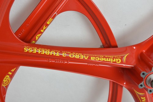 NOS NIB vuelta grimeca magnesium mtb wheelset ! 26' 559x22 ! rare ! RED ! - Picture 5 of 12