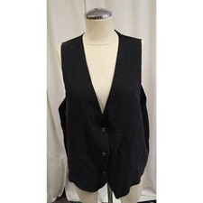 Vintage Blondies NY Made in USA Black Vest One Size (193)