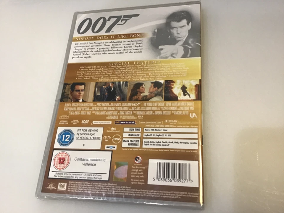 The World Is Not Enough . 007 Bond . DVD (2008) Pierce Brosnan, 2 discs Ultimate - Image 2 of 4