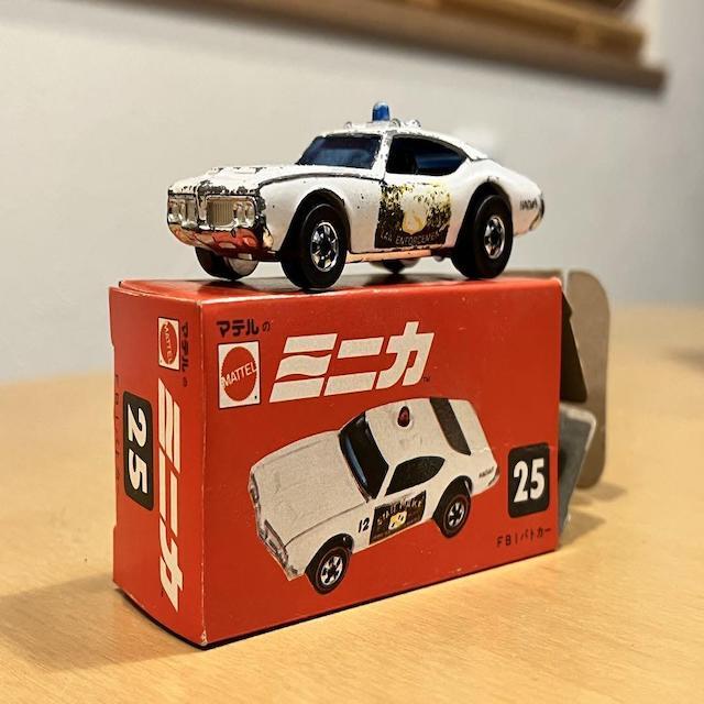 マテル ミニカー 25 FBIパトカー ホットウィール Mattel Mini Car 25 Fbi Police Hot Wheels white car from