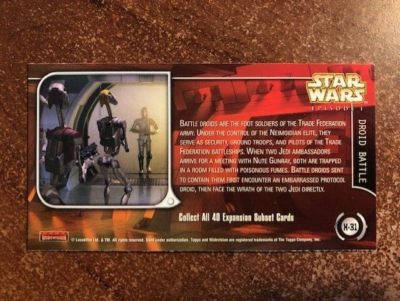 1999 STAR WARS, EPISODE 1, Topps Widevision, EXPANSION Card X31 | eBay