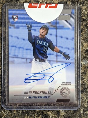2022 Topps Stadium Club Julio Rodriguez RC Auto SCBA-JRO On
