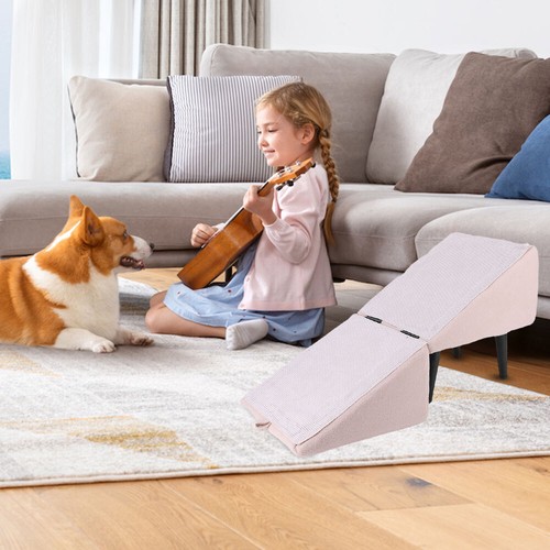 2 in 1 Dog Step with Footrest Stool Foldable Dog Vehicle Stair for Senior Animal - Picture 26 of 29
