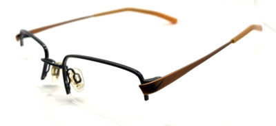 Nike 4627 436 Flexon Kids Black Orange Rectangle Eyeglasses 46-17 135