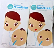 LOT OF (2) Fridababy Nose Frida Snotsucker with Filters