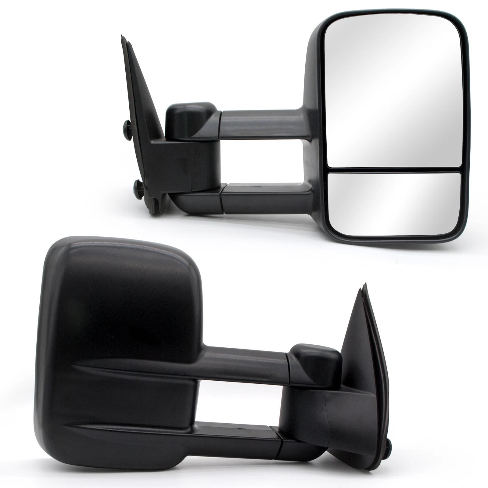 Pair Manual Towing Mirrors for 99-06 Chevy Silverado GMC Sierra 1500 2500 3500