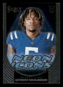 2023 Panini Select #NI-ARI Anthony Richardson Rookie Neon Icons Colts