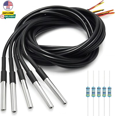 DS18B20 Temperature Sensor High-Accuracy Waterproof for Arduino Raspberry Pi DIY