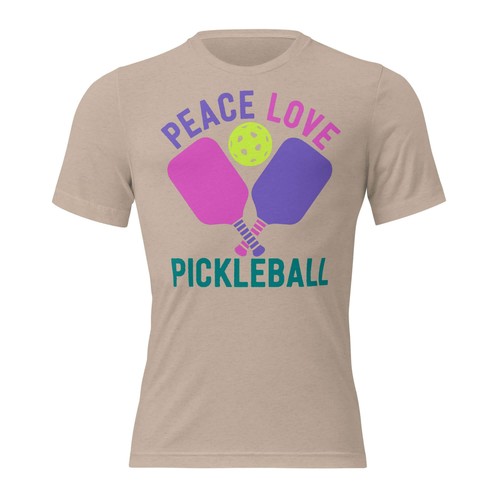Women's Peace, Love, Pickleball Short Sleeve T-Shirt - Picture 95 of 110