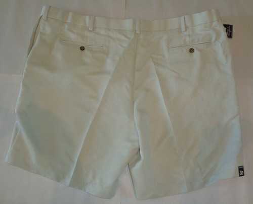 Roundtree & Yorke Size 50 Big Man CLASSIC FIT Stone Flat Front New Mens Shorts - Picture 3 of 12