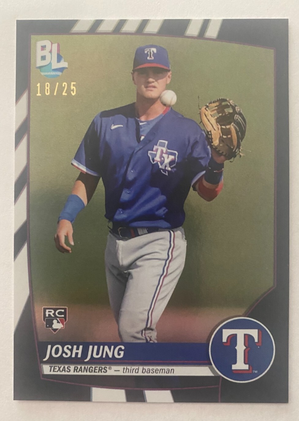 2023 Topps Big League - 253 - Josh Jung Texas Rangers Black Foil 18/25 