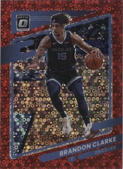 2021-22 Panini Donruss Optic - Brandon Clarke #82 Red Fast Break Prizm ...