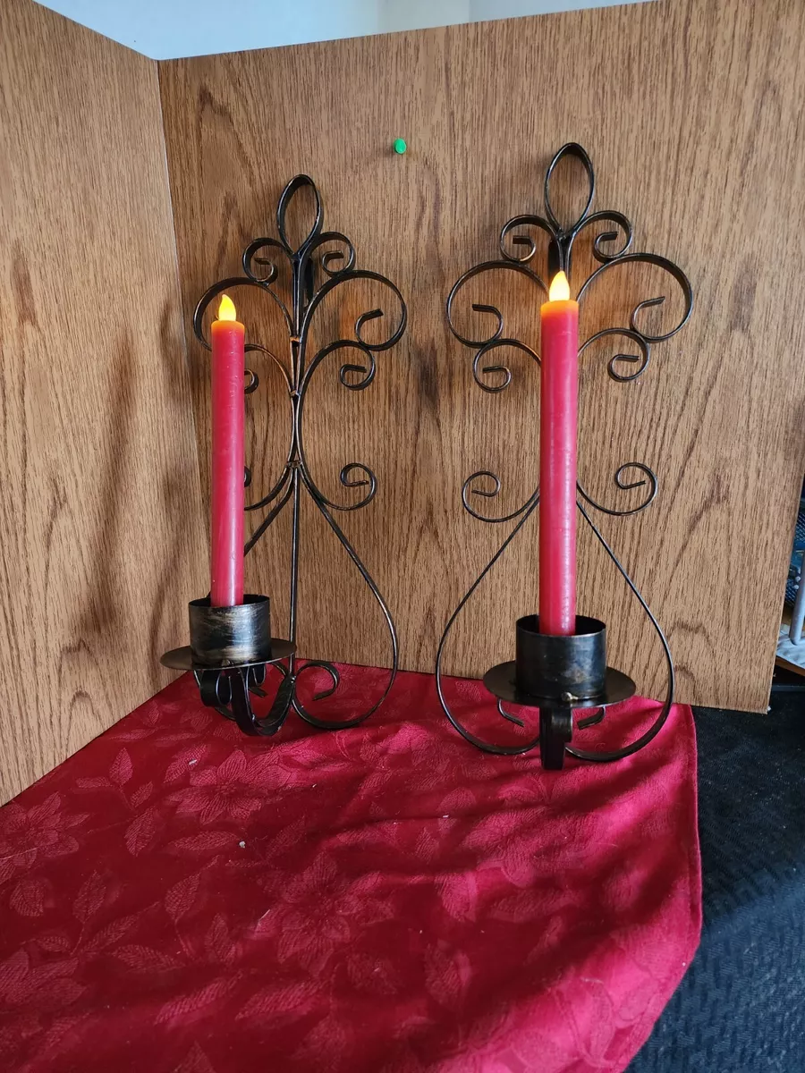Flameless candle sales sconces