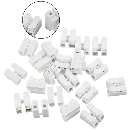 10/20pcs CH2 Quick Connector Cable Spring Press Clamp Terminal Block LED Plug - Picture 4 of 13