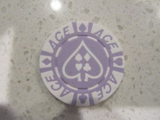 Purple ACE Casino Chip + FREE Las Vegas Poker Chip