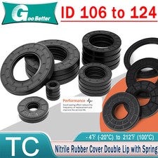 106mm to 124mm ID NBR Nitrile Rotary Shaft Seal Double Lipped Oil Seal Rings 70
