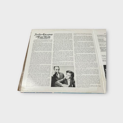 Berlin To Broadway With Kurt Weill A Musical Voyage Vinyl LP Paramount Records - Picture 3 of 8
