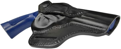 R4Li Leather RevolverHolster fits Ruger SP101 black left-handed Right VlaMiTex - Picture 5 of 6