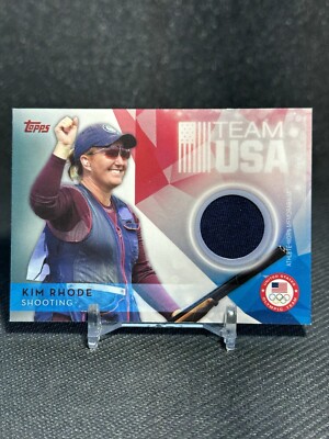 2016 Topps Olympics Kim Rhode Shooting Relic Athlete-worn 
