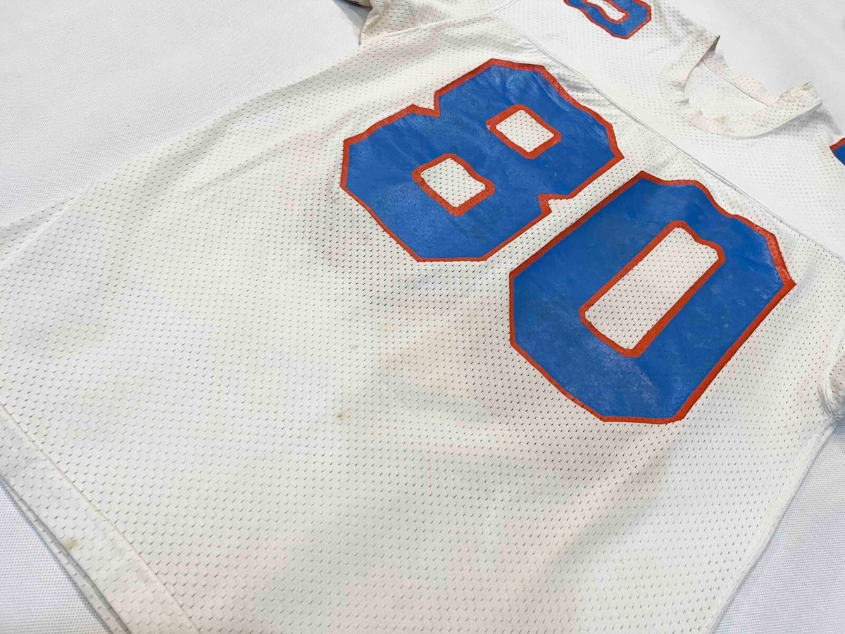 Vintage Champion #80 Football Jersey Sz M White USA Screened