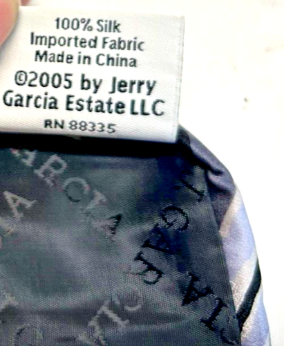 Jerry Garcia Tennis Shoe Escape Limited Edition Collection 40 Vtg Silk Tie Gray - Picture 3 of 3