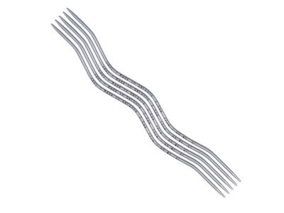 Strumpfstricknadeln addi CraSy Snake Lace Nadelspiel Länge 15 cm