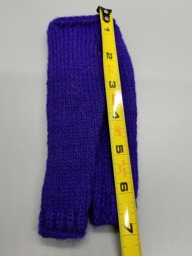 Vintage Barbie Crochet Purple Pants Mom Made Hand Made B15 - Picture 4 of 4