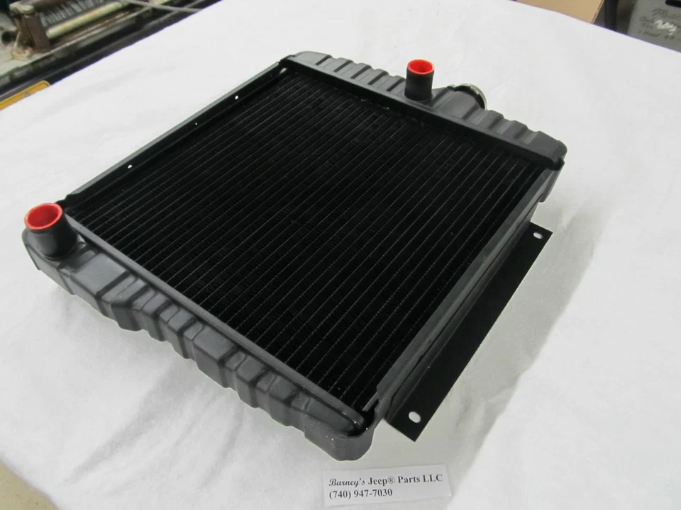 SE ADAPTA A JEEP 1955 - 1968 CJ5 CJ6 DJ5 DJ6 F4 17" RADIADOR LATÓN Y COBRE 908028 Foto 3 de 4