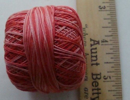 VTG Clarks ONT Mercerized 6 Cord Crochet Thread Cotton 80 yds Pinks - Picture 3 of 4