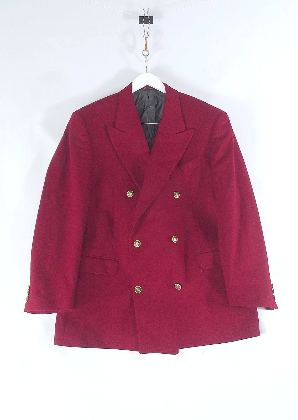 Laura Biagiotti Mens Cashmere Double Breasted Blazer Rome Jacket L Buttons Wool image 2