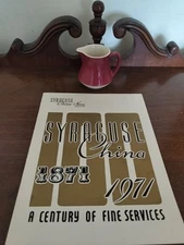  Syracuse China O.P.CO. Restaurant Maroon Creamer ~. 1942---- 83 years old---