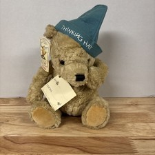 Gund Disney 9  Classic Winnie The Pooh Bear Plush Soft Stuffed Toy Thinking Hat
